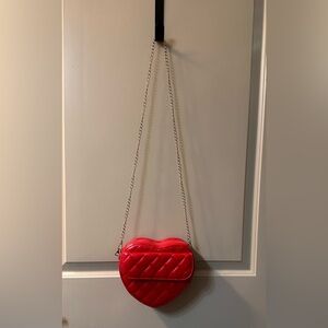 Valentines Day Bag Source Unknown Heart-Shaped Red Crossbody Bag